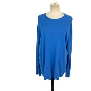 No Nationality 07 Kurt Long Sleeve Thermal Shirt Blue Size Large NWOT $170